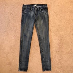 Forever 21 Skinny Jeans Womens Size 8 Waist 29 Super Stretch Denim Blue